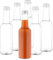 MamboCat Lot de 6 bouteilles en verre de 250 ml avec bouchon à vis argenté - Lot de 6 bouteilles à col droit de 250 ml + bouchon à vis argenté - Remplissage de vinaigre et d'huile, de sirop, de moût,