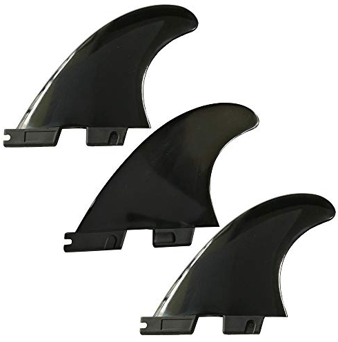 UP100 Tri G5 Fins pour Planche de Surf FCS II pour Palmes FCS 2 Palmes de Sup 1 Centre + 2 côtés 2 Couleurs (Noir)