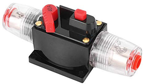 Leistungsschalter Car Audio, Car Truck Audio Verstärker Reset Leistungsschalter Sicherungshalter Auto Zubehör DC 12-24V(40A)