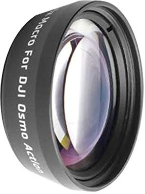 VIDOO Portable Anti-Shake 180 Degree Optical Glass Lens 15X Zoom HD Macro Lens Transmittance Lens Sports Filters for DJI OSMO Action Camera Accessories