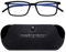 Read Optics Ultra Thin Blue Light Filter Computer Reading Glasses 0 to 2.5 Mens/Womens Stylish Eye Protecting Ready Readers Spectacles Block Bluelight, UV & Glare. In Slim Designer Style Pouch