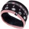 Heat Holders - Damen outdoor gestrickt strick thermo winter stirnband mit innen fleece (One Size, Jaquard Black Coral)