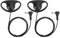 Paquete de 2 Auriculares de 3,5 mm Solo para Escuchar, en Forma de D, sin micrófono,Audio y vídeo portátiles