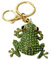 FROSCH Glitzer Ring Bling Strass Kristall Keychain Schlüsselanhänger Auto Handtasche Handyzubehör Ostern Geburtstag Jahrestag Freund Mädchen Austria (436)