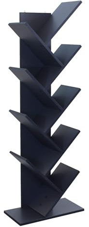 milani home - Libreria moderna Dylan - Design in legno - Design per salotto, soggiorno - 50x25x141,5 h