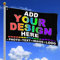 Personalised Flags 5ftx3ft/3ftx2ft/4ftx2.5ft/6ftx4ft Add Your Own Picture Text Custom Flag Banner for Garden Outdoors Décor,Camping Flag Yard Sign,2x3FT(60x90cm)