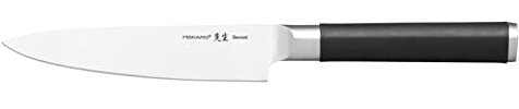 Fiskars Gemüsemesser, Sensei, Gesamtlänge: 23,9 cm, Rostfreier Stahl mit hohem Kohlenstoffgehalt/Kunststoff, 1024272