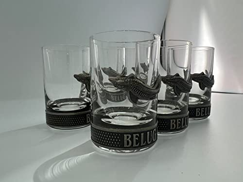 Beluga Beluga Vodka Wodka Schnapsgläser, 6 Stück, exklusive Bargläser