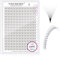 NAGARAKU Eyelash Extensions 320 Pcs Premade Fans Russian Volume Long Stem Premade Fans Thin Pointy Base Natural Pre Fanned Fluffy False Eyelash Clusters Black 16 Rows (10D 0.07 C Curl 14mm)