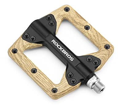 ROCKBROS Fahrradpedale CNC Aluminium MTB Pedale mit 3 Abgedichtete Lager rutschfest Breites Plattformpedal für E-Bike, Mountainbike, Rennrad Pedale