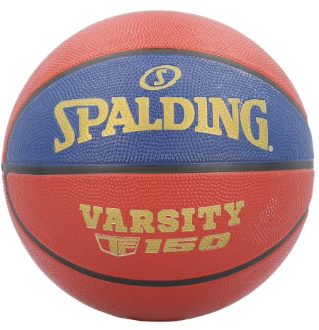 Spalding - LNB TF-150 - Basketball - Größe 7 - Basketball - Zertifizierter Ball - Gummi - Blau/Rot - Outdoor - Hervorragender Grip - Sehr widerstandsfähig