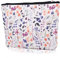 Damen Kosmetiktasche Multifunktionaler Kulturtasche für Reisen Make-up Tasche Cartoon Gedruckt Multifunktion Organizer Pouch Bag Mäppchen Klein Canvas Handbag Blumen