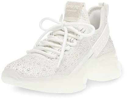 Steve Madden Damen Maxima Sneaker, White Pearl, 37 EU