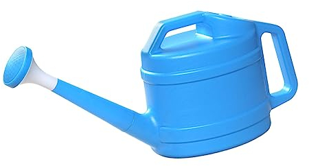 LOVIVER Gießkanne mit Sprinklerkopf, Gartengießkanne, Rosengärtner Gießkanne mit Abnehmbare Düse, Kunststoff Gartengießkanne Blumengießkanne mit Langem Auslauf für Pflanzen, Hausblumen, Blau