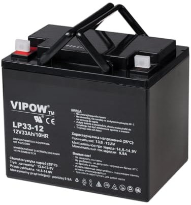 VIPOW Batterie Gel 12 V 33 Ah BAT0227