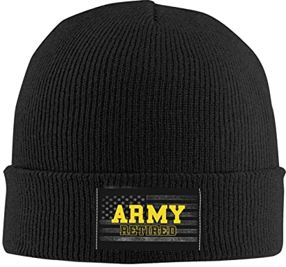 874 Winter Mütze, Armee Im Ruhestand Leichtem Wintermütze Klassische Strickmützen Unisex Für Sports Damen Herren