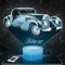 Nachttischlampe - Touch-Nachtlicht Auto Type 57 3D-LED-Lampe Illusion, Geschenkidee Weihnachten Geburtstag Junge und Mädchen Nachttischlampe Kinder- oder Erwachsenenzimmer
