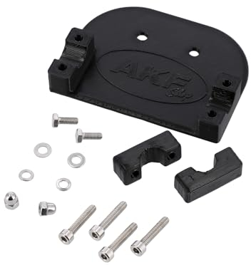 Kennzeichenhalter 3D-Druck, für Gepäckträger, Schwarz - für Simson KR51, SR4