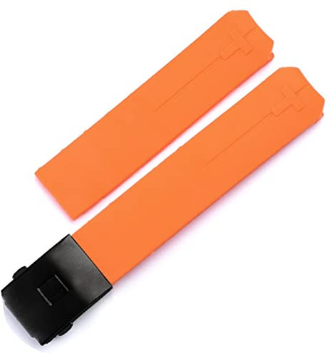 AXPTI Für Tissot T-TOUCH T013 T047 20mm Weiches Silikon Gummi Uhrenarmband Schwarz Orange Sport Wasserdicht Uhrenarmband T091 T013420A, 20 mm, Achat