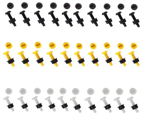 KafTon 30 Pcs Number Plate Bolts Nuts Caps Screws Motorcycle