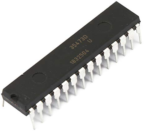 DIP28-Mikrocontroller-IC-Chip mit Flash-basiertem 8-Bit-CMOS für AVR-Kern, Datenbusbreite: 8 Bit, Arbeitstemperatur: -40–85 °C, Programmspeichergröße: 32 KB für I2C, SPI, UART