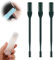 2-in-1-Nasenhaarschneider, 2024 Neues Nasenlochhaarentferner-Werkzeug, Doppelseitiges Nasenhaarmesser, Tragbarer Manueller 360° Drehbarer Nasenhaarschneider mit Ohrpicker (Dunkelgrün, 3PCS)