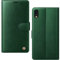 AIMOYU for iPhone XR Case, Flip Wallet Leather Phone Case with [4 Card Slots] [Kickstand] [RFID Blocking] Magnetic Protective Shockproof Cover for iPhone XR Phone Case - Green
