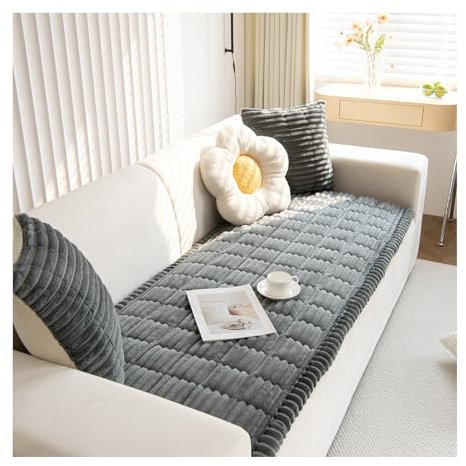 CDPTD Neu Dicke Sofabezug Waschbar -Weiches Flanell Universal Sofabezug 1 2 3 4 Sitzer Sofaschoner rutschfest Couchbezug L Form Waschbarer Dekor Perim Sofa Decken Sofaschutz (80 * 80CM,TYP-1)