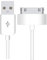 pluX USB auf 30 Pin Ladekabel, Ladekabel für iPod, Schnellladekabel Datenkabel kompatibel mit iPhone 4/4S/3G/3GS, iPad 1/2/3, iPod Touch 1/2/3/4, iPod Classic 1/2/3, alte 30-polige Geräte 1M, Weiß
