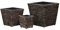 Generisch jiangboyue-45572 Lot de 3 pots de fleurs en jacinthe d'eau Marron