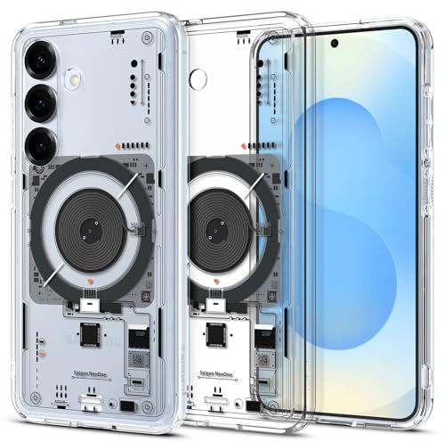 Spigen Ultra Hybrid MagFit für Samsung Galaxy S25 -Neo One | Kompatibel mit MagSafe, Anti-Yellowing, Air Cushion Tech, Militär-Grade Schutz, Spigen Zero One Edition