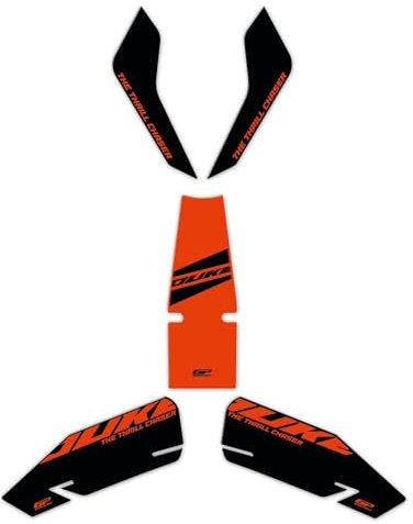 GP Kompozit Tankpad Set Orange kompatibel für KTM 125 Duke / 200 Duke / 250 Duke / 390 Duke 2024