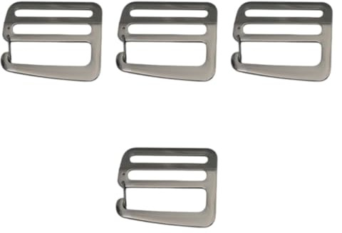 Dickly 4 Stücke G Haken Schnallen 1 1/2 Zoll Schweren 38 Mm Robuste Gurtband Schnallen Metall für Rucksackgurthandtaschenzubehör, Dunkelgrau