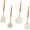 Luxshiny 1juego Utensilios De Cocina De Silicona Mango De Set Para Cocción Sartenes Antiadherentes Utensilios De Cocina Ecológicos y Prácticos