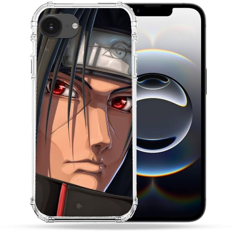 Cokitec Verstärkte Schutzhülle für iPhone 16e, Manga Naruto Itachi Gesicht