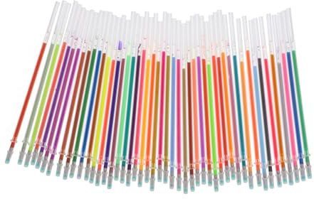 VILLFUL Farben Gelschreiber Nachfüller Set Glitzer Neon Pastell für Zeichnen Malen Handlettering Notizen für Basteln und Schüler