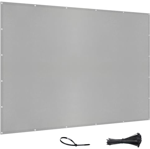 Shade&Beyond Balkon-Sichtschutz Wetterfest 100 x 600 cm, Anthrazit | Balkonverkleidung Balkonbespannung Blickdicht Windschutz ohne Bohren mit Ösen, UV-Schutz für Balkongeländer