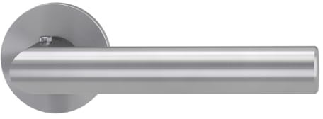 Griffwerk VAYA 128 LUCIA Türgriffgarnitur, Fast2Fix, Edelstahl matt, smart2lock DIN R