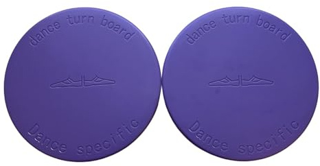 Gralara 2 Stück Ballett Drehbrett Training Drehscheibe Rotationsplatte Balance Hilfsmittel Aus Aluminiumlegierung Und Pp mit Rutschfester Matte für Tanztraini, Lila