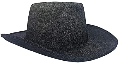 LDDIFHWW Cowboyhut, Westernhut, Sonnenhut, Westernhut, Cowgirlhut für Karnevalspartys, Schwarz