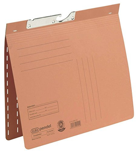 Elba 100560097 Pendelhefter Heftung für A4 Manilakarton, 250 g, orange