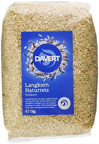 Davert Naturreis lang, 4er Pack (4 x 1 kg) - Bio