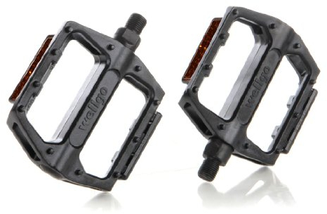 Wellgo B087 CR-MO Achse BMX Pedal, blau/schwarz