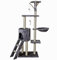 Kratzbaum Kletterbaum Katzenbaum Katzenkratzbaum Spielbaum Schlafplatz für Katzen mit Sisal Cat Tree für Katzen Katze 50 x 35 x 138 cm Farbe: hell grau (CAT001hg)