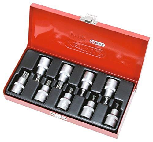 KS Tools 9 Stück Torx-Schraubendreher-Einsätze 1/2 Antrieb T20-T60 922.1802
