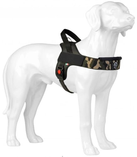 Tre Ponti Geschirr Linea Flash Camouflage Verstellbarer Bauchgurt 70-85 cm bis ca 20-30 kg