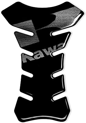 4R Quattroerre.it 18087 Protezione Serbatoio Adesivo 3D Moto Kawasaki, Nero