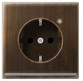 SCHUKO-Steckdose mit LED-Licht JUNG ME1520-OATLNW