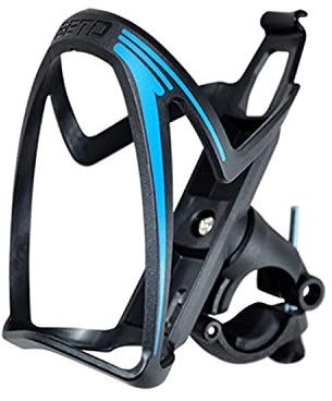 Porte bidon plastique noir avec machoire fixation cintre ou tige de selle 72gr