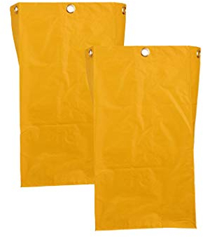2 Piezas Bolsa Impermeable de Repuesto Para Carrito de Limpieza, para Hotel Hogar, 40x28x69cm, Amarillo